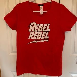 Red “Rebel Rebel” T-Shirt